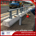 Galvanized steel fence pole for highway